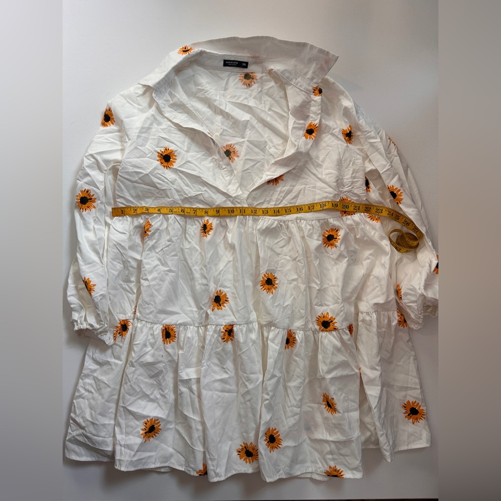 sunflower shirt dress